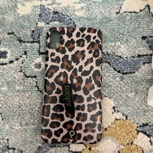 Loopy Case Giraffe Print Phone Case Brown and Black
